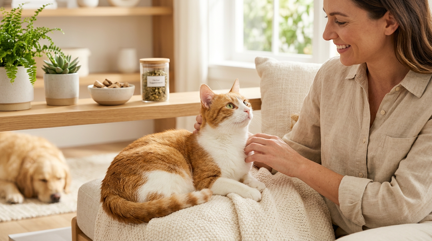 How to help a constipated cat naturally at home